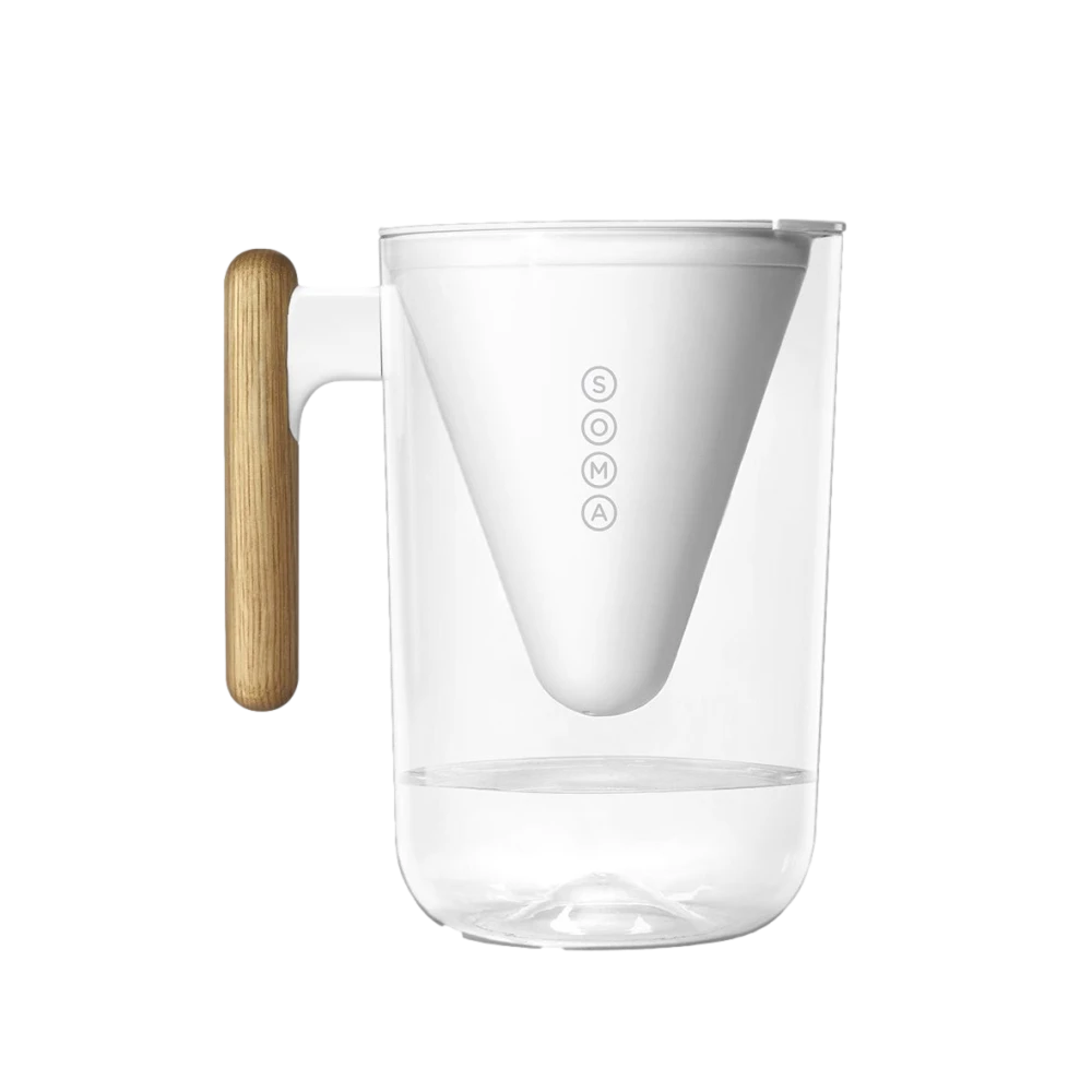 Image of a Soma Filtered Pitcher with Bamboo Handle